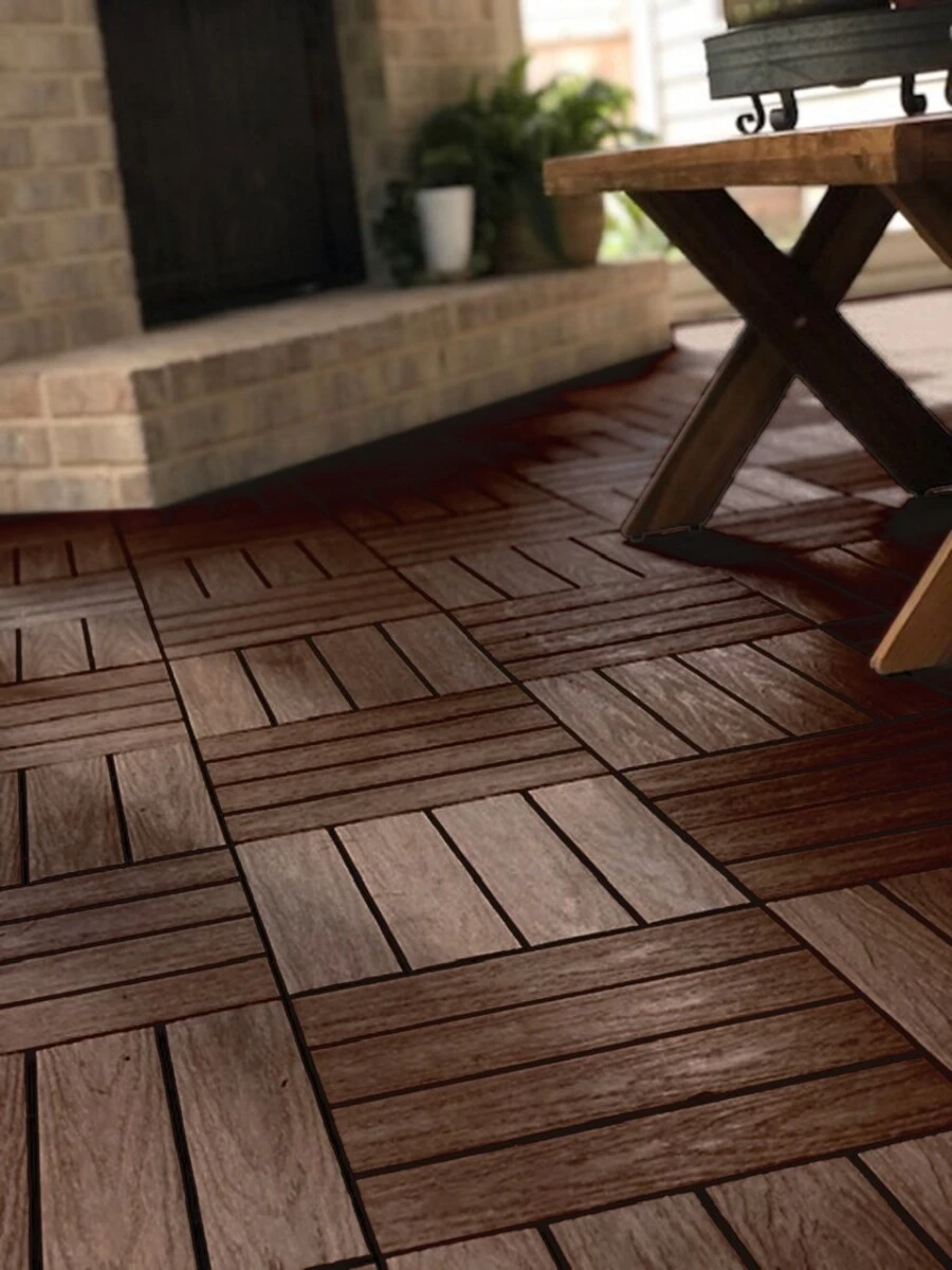 Vlondertegel composiet ipe, 30 x 30 cm - Afbeelding 4